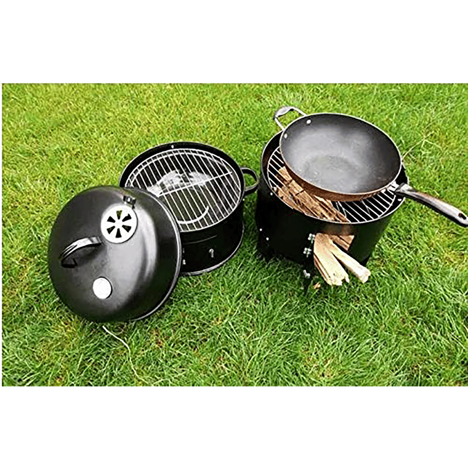 Buy Peng Essential Charcoal Barbeque Grill 2 Skewers Scratch Resistant plastic-stackable-storage-bins-parts-storage-organizer-garage-storage